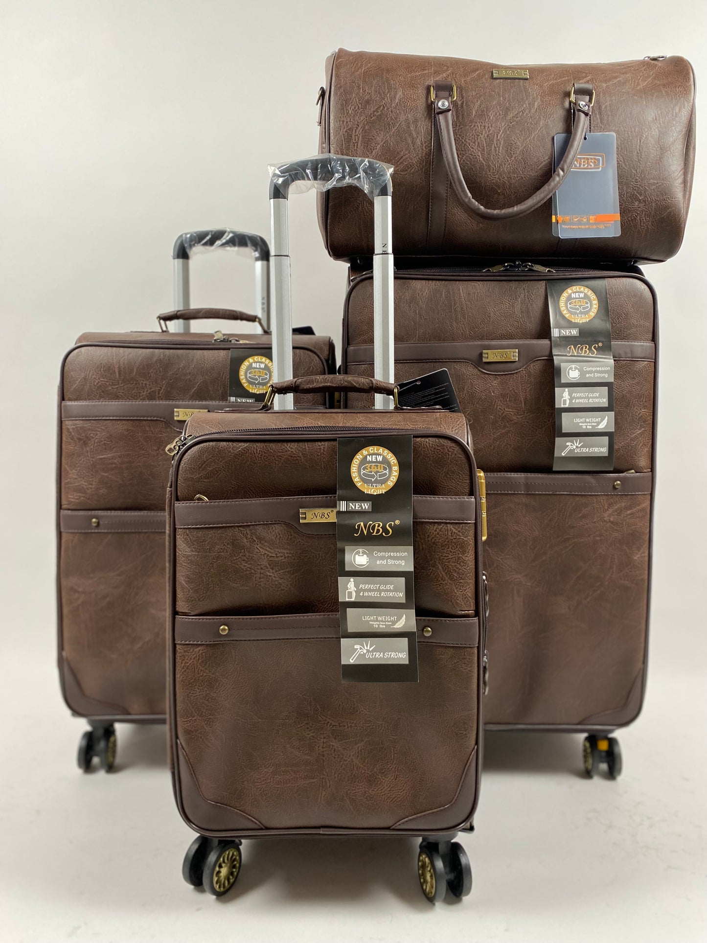 Valises simili cuir 4PCS