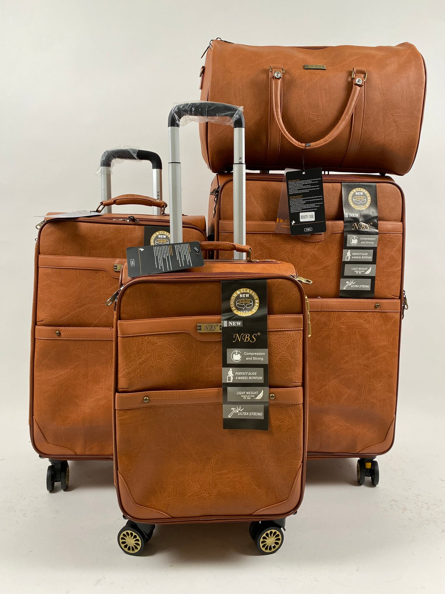 Valises simili cuir 4PCS