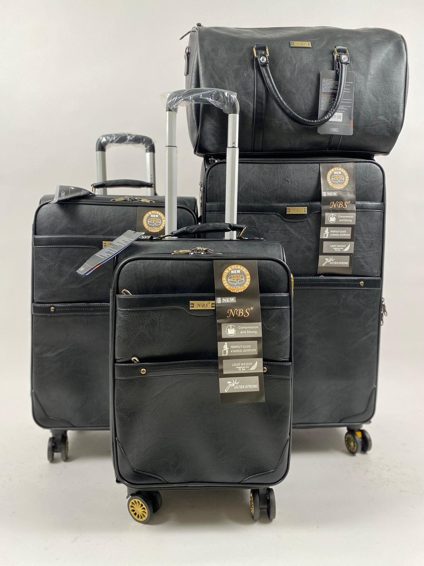 Valises simili cuir 4PCS